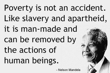 Poverty Nelson Mandela