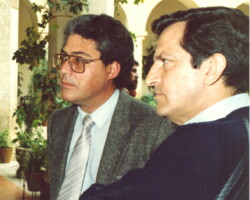 With former President Suárez
