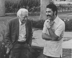 With close friend Fred Keller in 1981